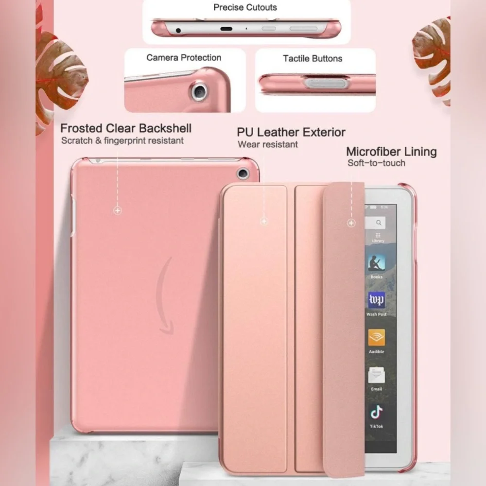 MoKo Case Fits Kindle Fire HD 8 & 8 Plus Tablet